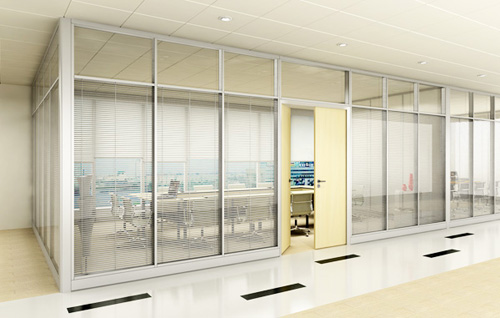 雙層玻璃夾百葉隔斷系列